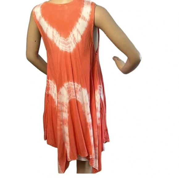 ISLAND Beach Y2K, NWT,tie dye tunic,pockets,embroidery, hanky,coastal,resortwear - Picture 11 of 11